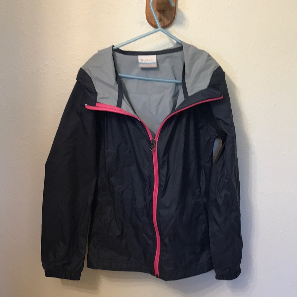 Columbia girls rain jacket, small (7/8)